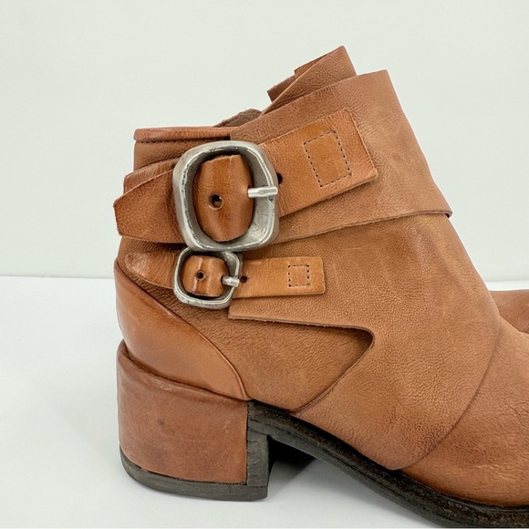 A.S.98 Olin Ankle Buckle Boot Bootie in Cognac Size 39EU or 8.5-9 US - Picture 3 of 11